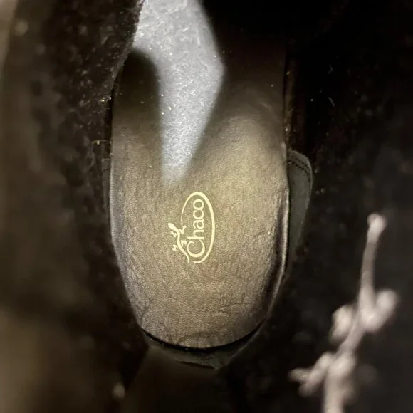 Chaco Cataluna Mid Black Charcoal Waterproof Leather Boots Size 7.5 Womens - Picture 7 of 7